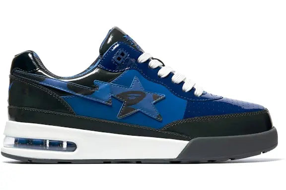 A Bathing Ape Bape Road Sta Patent Leather Blue