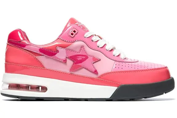 A Bathing Ape Bape Road Sta Patent Leather Pink